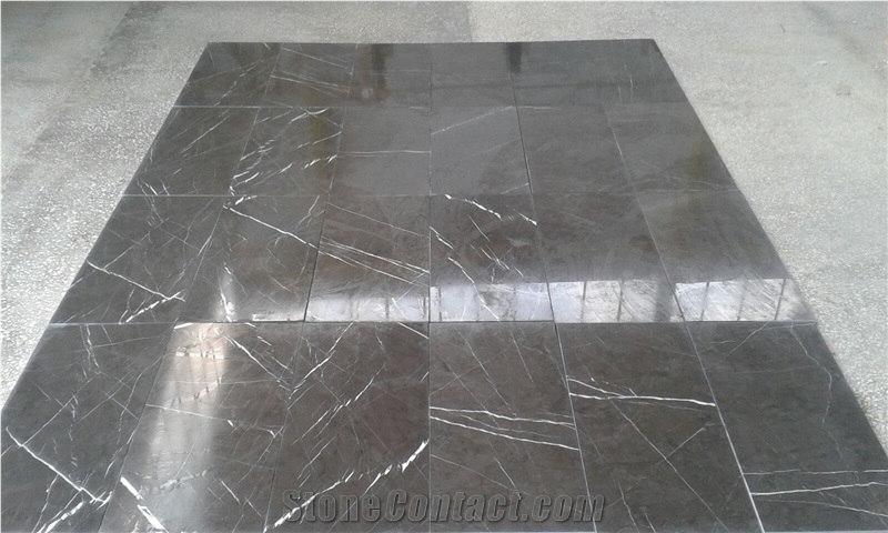 Pietra Grey Marble Slabs and Tiles, Grey Marble Floor Tiles, Wall Covering Tiles