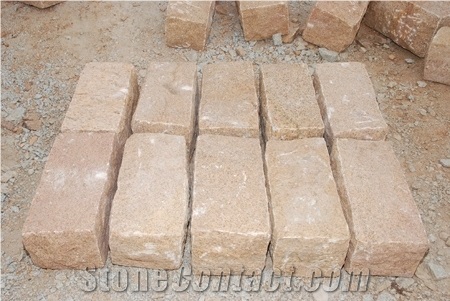 Mysore Yellow Granite Cobble Stone