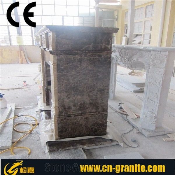 Baltic Brown Marble Fireplace China Brown Fireplace Western Style