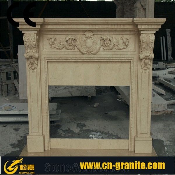 Beige Marble Fireplace Sylvia Marble Firepalce China Beige