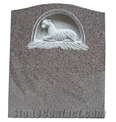 China Factory American Style Carved Granite Tombstone,Pet Tombstone,Pet Monument Desian,Western Style Monument,Headstone,Gravestone,Wholesaler-Xiamen Songjia