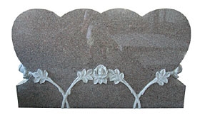 China Factory American Style Carved Granite Tombstone,Western Style Monument,Headstone,Gravestone,Heart Tombstone,Heart Monument,Wholesaler-Xiamen Songjia