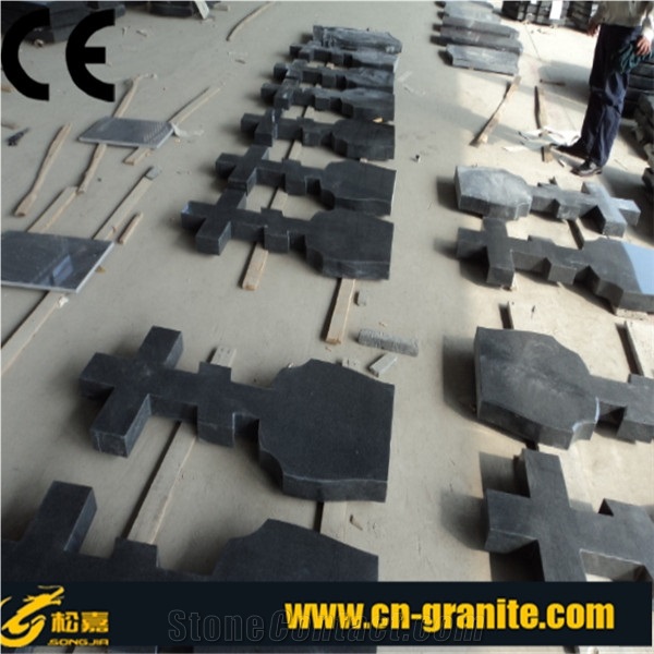 China Factory Black Granite G654 Granite Monument,Cross Tombstone Pattern,Wholesaler-Xiamen Songjia