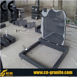 China Factory Black Granite G654 Granite Monument,Cross Tombstones,Mexico Style Tombstone Pattern,Wholesaler-Xiamen Songjia