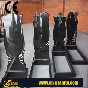 China Factory Black Granite G654 Granite Monument,Mexico Style Tombstone Pattern,Wholesaler-Xiamen Songjia