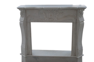 China Factory Carving Marble White Fireplace for Inner Fireplace Sets,Interior Decoration,Wholesaler-Xiamen Songjia