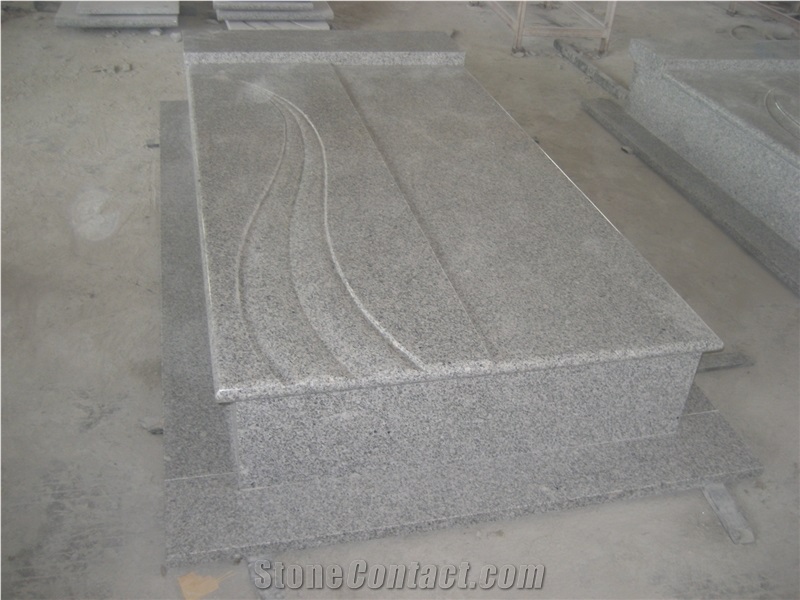 China Factory Granite G603 Tombstone,Western Style Grey Polished Monument Design,Granite Poland Monument,Wholesaler-Xiamen Songjia