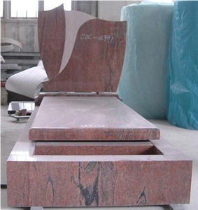 China Factory Red Granite Monument and Tombstone,French Style Monument,Wholesaler-Xiamen Songjia