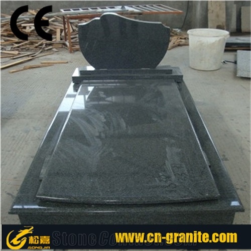 China G654 Grey Granite Tombstone&Monument Design,Western Style Monuments&Tombstones,Family Monuments,European&America Style Monuments&Tombstones