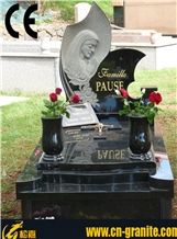 China Shanxi Black Granite Tombstone&Monument,China Black Stone Tombstone&Monument Design,American Style Monuments & Tombstones, Polished&Honed Stone Monuments&Tombstone,Poland Style Monuments&Tombsto