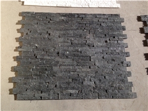 Decorative Natural Stone,China Black Slate Outdoor Stone Wall Tiles,Cladding Slate,Cultural Stone Pattern for Wall Decoration