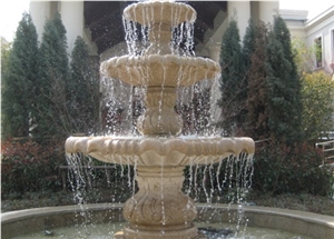 Garden Water Fountain,Granite Stone Water Fountain,Yellow Sculpture Fountain, Exterior Sculptured Fountain,Outdoor Sculptured Fountains,Fountains Decoration,China Rusty Fountains,Garden Fountains