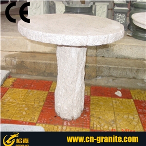 Granite Table Top,Landscaping Granite Table, Exterior Furniture, Garden Table Cheap Price Hot Sale, Yellow Granite Exterior Furniture,Rustic Stone Table