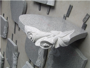 Grey Granite Monument & Tombstone Design, Western Style Tombstone & Monuments, Poland Style Tombstone
