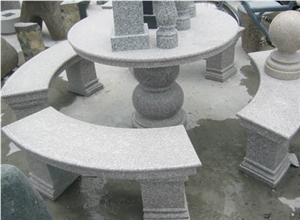 Outdoor Garden Benches, Granite Chair Exterior Furniture, Flamed Chair Cheap Price High Quality, Park Chair, Grey Granite Exterior Furniture,Table Sets,Garden Bench,Garden Tables,Outdoor Table & Chair