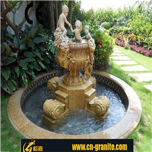 Stone Garden Fountain,Nature Stone Fountain,Antique Stone Fountain,Garden Stone Water Fountain,Stone Children Garden Fountain,Stone Water Fountain,Sculptured Fountains,