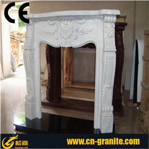 White Marble Fireplace,White Stone Fireplace,China White Fireplace,Fireplace Design Ideas,Fireplace Decorating&Remodelings,Fireplace Insert,New Design / Western / European Customized Figure