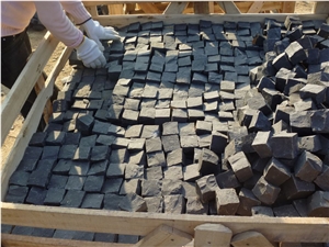 Zhangpu Black Granite Cube Stone,Zhangpu Black Paving Stone,Black Cube Stone Pavers,Black Cobble Stone,Paving Sets,Floor Covering,Courtyard Road Pavers,Exterior Pattern