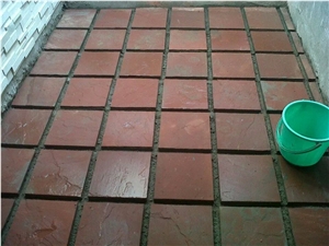 Red Mandana Sandstone Tiles (Acid Proof)
