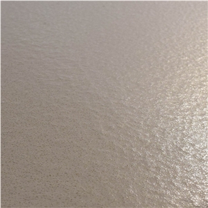 Beige Quartz Stone Rock Solid Surface with Suede Texture 2cm Thick with Scratch Resistant and Stain Resistant
