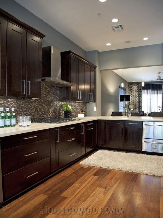 Engineered Corian Stone White Quartz Stone Kitchen Countertops Standard