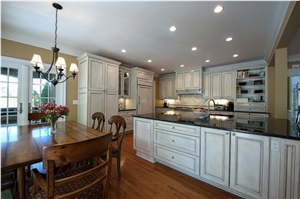 Manmade Stone Kitchen Countertop Tabletops with Eased Edge Profile Resistant to Stains,Heat and Scratches