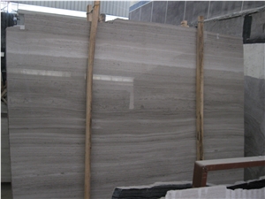 China Hot Grey Wood Grain Marble Floor Tile/ Grey Wooden Slabs & Tiles/Timber Grey Slabs