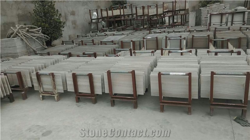 Chinese Hot Sale White Wooden Marble