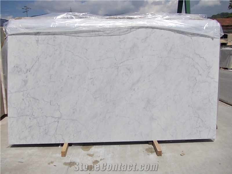White Carrara C Marble, Bianco Carrara C Polished Slabs, White Polished Marble Floor Tiles