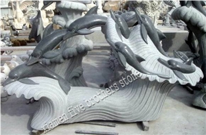 Dolphin Stone Sculpture Animal Stone Carving