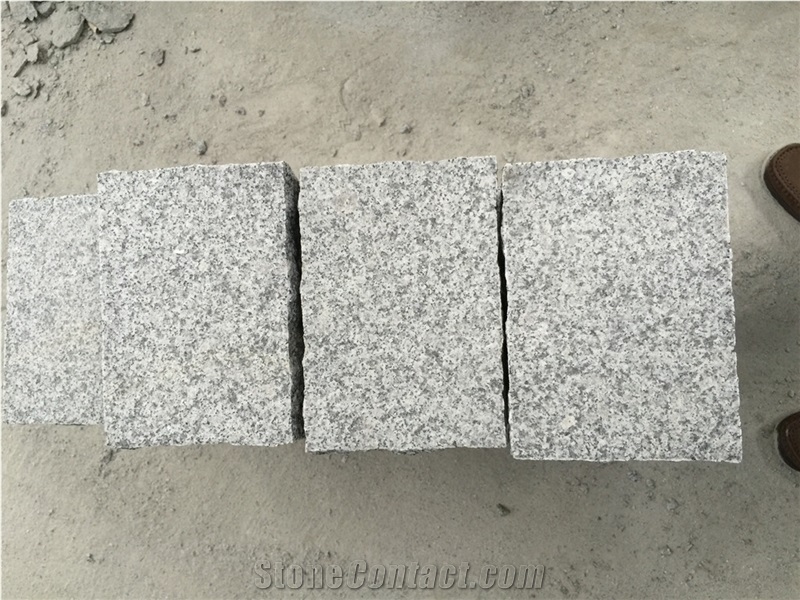 Jiangxi G603 Granite Cube Stone,New G603 Paving Stone,Silver Grey Cobble Stone,Sesame White Granite,Crystal Grey Granite,Light Grey Granite Paver