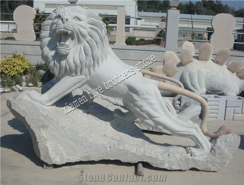 Lion Carving Granite Sculpture Granite Lion