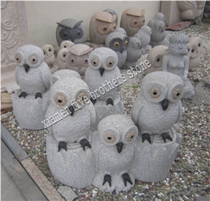 Owl Sculpture Garden Animal Carving