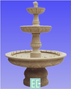 Beige Marble Fountain