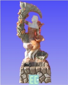 China Multicolor Marble Stone Fountain