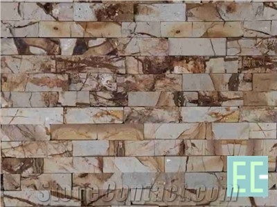 China Wooden Beige Sandstone Cultured Stone,Ledge