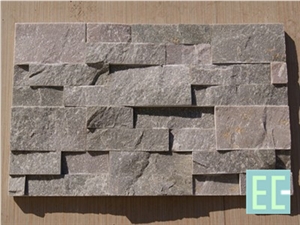 Quartzite Wall Cladding, Pink Quartzite Cultured Stone, Stone Wall Decor