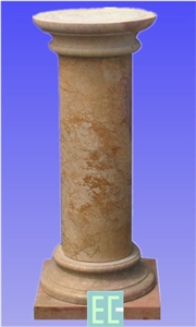 Stone Column, Brown Marble Column