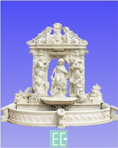 Stone Fountain, White Marble Fountain