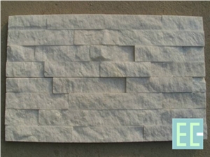White Quartzite Cultured Stone, Exposed Wall Stone, Stone Wall Decor