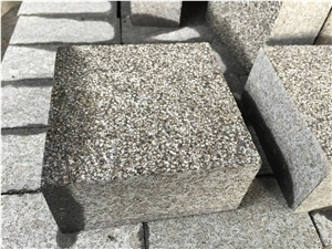 G684 Black Pearl Basalt Cubic Stone,Driveway Bush-Hammered Paving Stone