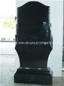 Granite Shanxi Absolute Black Tombstone/Hebei China Monument/Gravestone/Memorial/Headstone/Tombstone Design