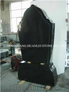 Granite Shanxi Absolute Black Tombstone/Hebei China Monument/Gravestone/Memorial/Headstone/Tombstone Design
