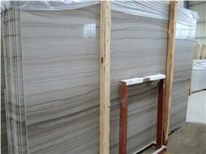 Athen Grey China Natural Wooden Marble Slabs