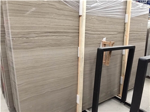 Athen Wood Natural Grey China Marble Slabs