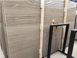 Athen Wooden Marble Slabs China Grey Natural Stone Tile