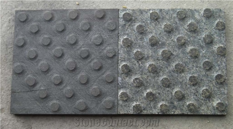 Black Granite Blind Stone Pavers, Blind Paving Stone