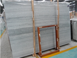 China Blue Natural Wooden Vein Marble Slabs