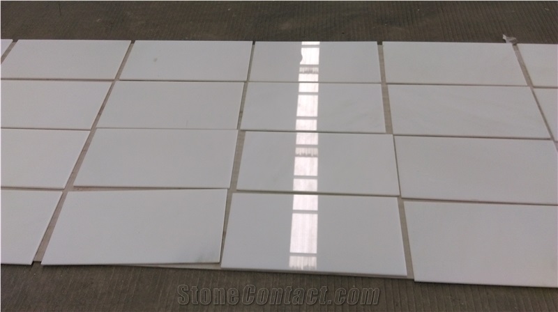 China Pure White Marble Tiles, White Jade Marble Slabs & Tiles