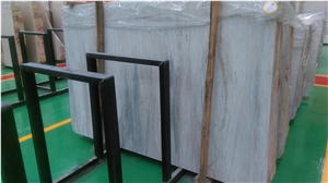 Eurasian Wood Grain Marble Slabs & Tiles, China White Marble